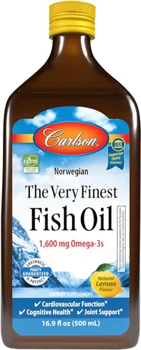 Miniatura 11 de Carlson - El Mejor de Todos los Aceites de Pescado, 1600 mg de Omega-3, Suplemento de Aceite de Pescado Líquido, Aceite de Pescado Noruego, Captura