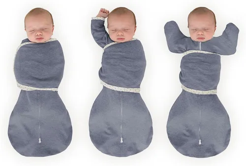 Miniatura 31 de SwaddleDesigns Saco Envolvente Omni de 6 Vías con Brazos Arriba para Recién Nacido, Más Opciones para Calmar el Reflejo de Sobresalto, Mejora