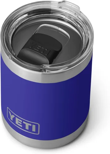 Miniatura 16 de Yeti Rambler Vaso corto de 10 onzas con aislamiento térmico al vacío, de acero inoxidable, con tapa MagSlider Rosa arenisca.