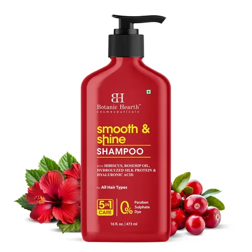 Miniatura 20 de Botanic Hearth Champú de Manteca de Karité Africana Infundido con Aceite de Jojoba, Ácido Hialurónico, Vitamina E y Ceramida Champú Aclarante