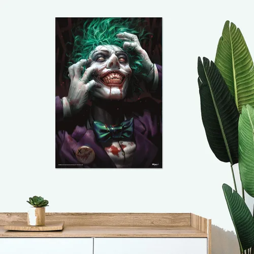 Miniatura 3 de MIGHTYPRINT DC Comics – Joker – DCeased Zombie Attack – Arte de pared duradero de 17 x 24 pulgadas – NO hecho de papel – Coleccionable con licencia