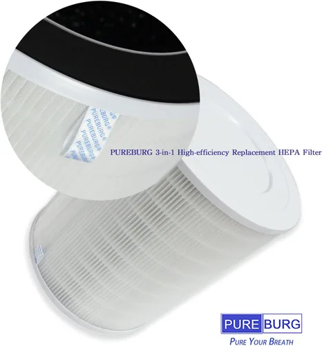 Miniatura 3 de PUREBURG Filtro de repuesto compatible con Afloia MAX, MAGE, MAGE PRO y Honati MAX AP2202I y Sans purificadores de aire para habitaciones grandes