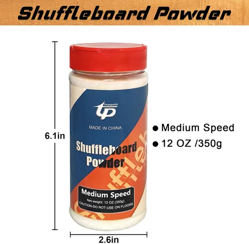Miniatura 2 de Shuffleboard Sand Wax High/Medium Speed Shuffleboard Powder Set, Shuffleboard Sand with Mini Brush Set