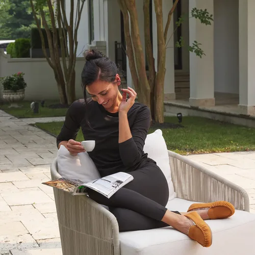 Miniatura 51 de Floopi Pantuflas para mujer, forro de piel sintética suave con espuma viscoelástica acogedora, pantuflas de casa para mujer con suela antideslizante