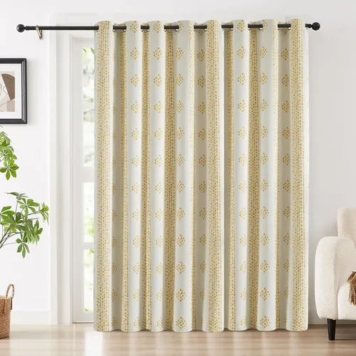 Miniatura 21 de Melodieux Cortinas bohemias 80% opacas de 63 pulgadas de largo para dormitorio, sala de estar, oscurecimiento de sala de estar, cortinas