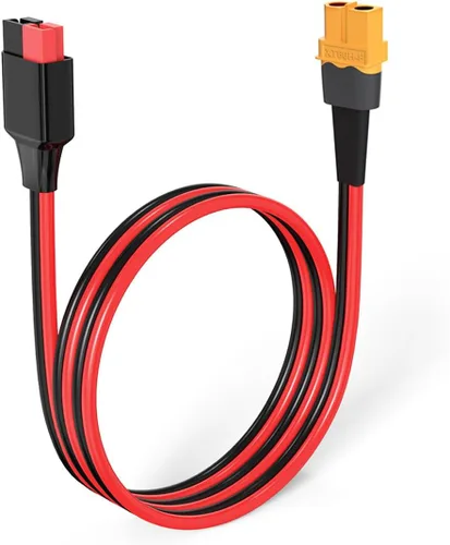 ELFCULB Adaptador XT60 a Anderson, 10AWG XT60 hembra a Anderson Cable conector para estación de energía portátil, batería UAV RC (2 pies)