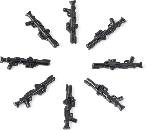 Miniatura 6 de MOC Space Wars Long DC-15 y Short DC-15 Clone Trooper Blaster Armas de Armamento Accesorios Diseñado para Manos Minifigs (100 piezas)