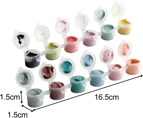 Miniatura 4 de Colaxi Pigmentos de cerámica Underglaze - Juego de pigmentos de color pintados de temperatura media, pigmentos de pintura, manualidades, arte