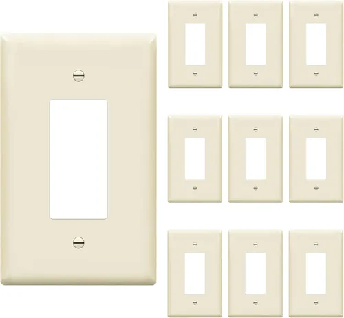 Miniatura 18 de ENERLITES - Placas decorativas de pared para interruptor de luz o toma de corriente, acabado brillante, tamaño intermedio, 2 bandas, 4.88 x 4.92