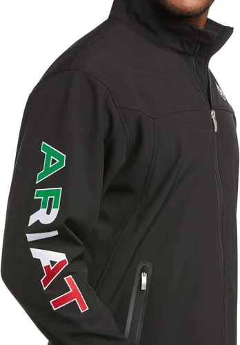 Miniatura 4 de Ariat Chaqueta Classic Team Softshell Mexico para hombre color negro