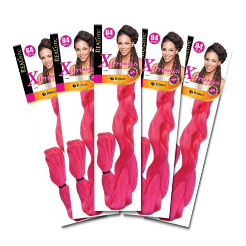 Miniatura 21 de Realistic Trenza original X-Pression 84 pulgadas 100% Kanekalon (paquete de 3, 1) M-61XPRES84