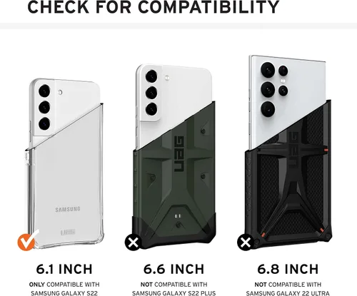 Miniatura 2 de URBAN ARMOR GEAR UAG - Funda protectora de plasma transparente diseñada para Samsung Galaxy S22, color ceniza, resistente, ligera, delgada, a prueba