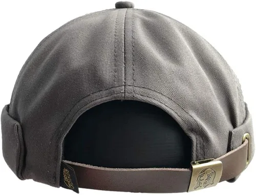 Miniatura 2 de Sombreros para hombre, gorro de marinero, gorro de trabajo, puño enrollado, sombrero retro sin ala ajustable