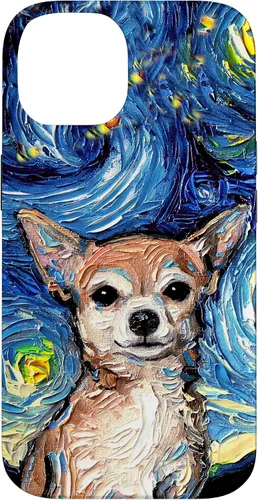 Miniatura 4 de Aja - Funda para iPhone 17, diseño de perro de noche estrellada, color marrón