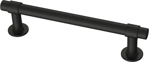 Miniatura 12 de Franklin Brass Barra (paquete de 20) manijas para gabinete, tiradores centrales de agujero de 3 pulgadas, herrajes negro mate, para puerta