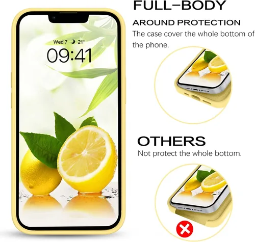 Miniatura 84 de GUAGUA Funda compatible con iPhone 17 Pro Max de 6.9 pulgadas, silicona líquida, goma de gel suave, delgada, forro de microfibra delgada