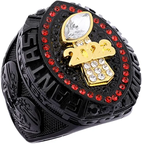 Miniatura 3 de Anillo de campeonato de fútbol de fantasía 2023 Premio Trofeo Premio Deporte MVP Ganador Campeón Anillo
