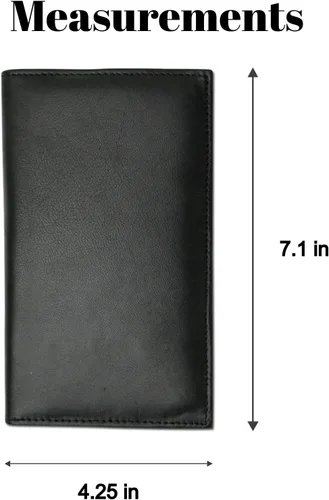 Miniatura 2 de Marshal Billetera de Cuero Bifold con Bloqueo RFID para Hombres y Mujeres Soporte de Cuero Genuino con 19 Ranuras, 2 Compartimentos para Billetes