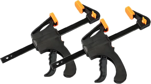 Black Duck Brand Abrazadera de barra de trinquete de 4 pulgadas / esparcidor de 8 pulgadas para fotografía, carpintería, manualidades y más (paquete