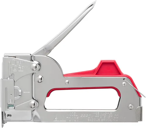 Arrow T2025 - Pistola de grapas 2 en 1 y tachadora de alambre para tapicería, manualidades y cableado de bajo voltaje, se adapta a coronas redondas