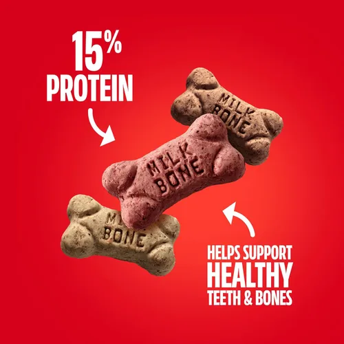 Miniatura 3 de Milk-Bone Mini's Flavor Snacks - Golosinas para perros, paquetes de recambio de 35 onzas (paquete de 2) textura crujiente que ayuda a reducir