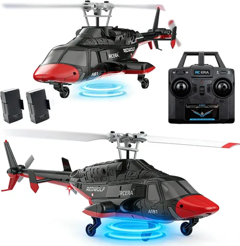A61 Airwolf Helicóptero con control remoto Avión 4CH RC Heli Aileronless Escala 1/42 Giroscopio de 6 ejes Altitud Flotante Posición de flujo óptico