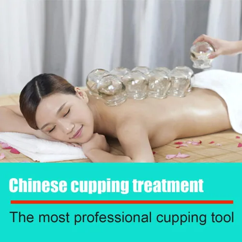 Miniatura 7 de Juegos de terapia de ventosas, 14 ventosas gruesas de vidrio de acupuntura china para profesionales, para masajear la espalda y aliviar la fatiga