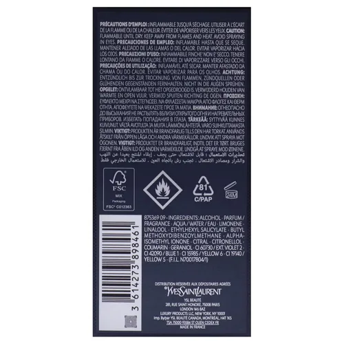 Miniatura 5 de Y Intense by Yves Saint Laurent para hombre - Espray EDP de 2 onzas