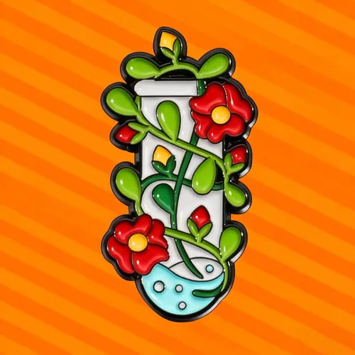 Miniatura 4 de Creative Flower Plant Enamel Pin Floral Cartoon Brooch Clothing Backpack Badge Fashion Jewelry Gifts For Friends Plant Lovers