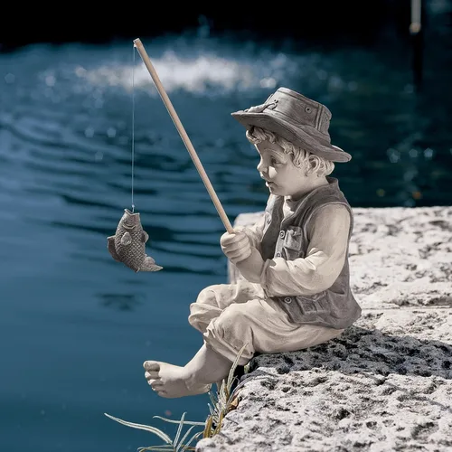 Miniatura 7 de Design Toscano Frederic, el pequeño pescador de Aviñón
