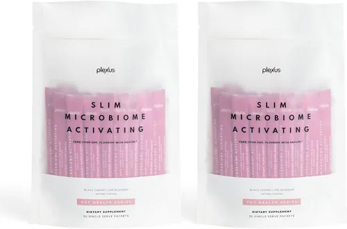 Plexus Slim MicroBiome Black Cherry Lime Blossom, 1, 4.0 onzas (paquete de 2)