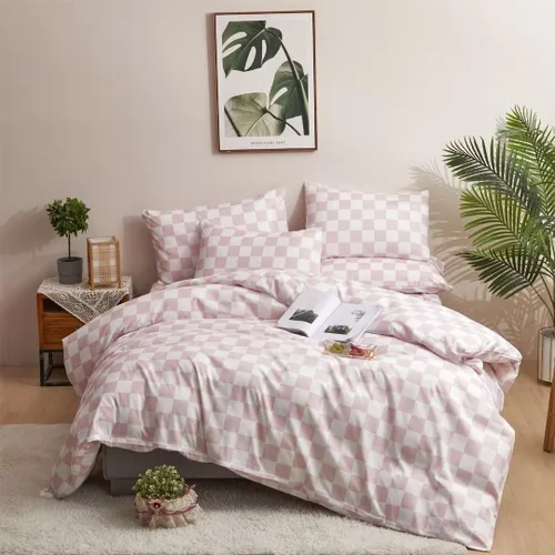 Miniatura 17 de Juego de edredón morado, tamaño matrimonial, color malva sólido, suave, moderno, color oscuro, transpirable, para mujeres y hombres, edredón lavanda