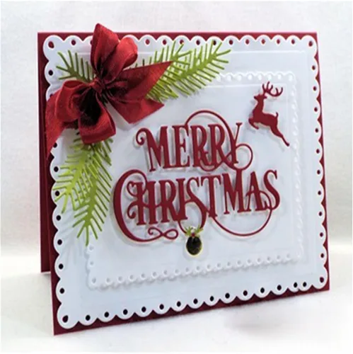 Miniatura 2 de Plantillas de corte de metal para Navidad DIY, plantilla de estampado en relieve para álbum de recortes, creación de tarjetas, molde para álbum