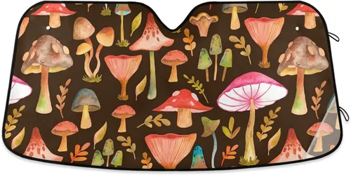 Miniatura 30 de Parasol plegable para parabrisas de automóvil, diseño de ojos rojos aterradores, contra rayos UV, parasol para mantener tu vehículo fresco