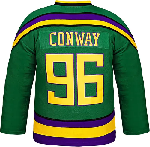 Miniatura 2 de CJTVMMD Camiseta de película de hockey para hombres y mujeres, ropa de hombre de los años 90, camiseta verde de práctica de hockey