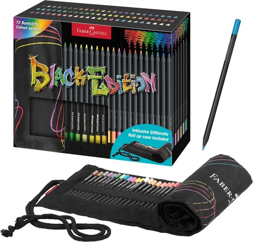 Miniatura 13 de Faber-Castell Edición Negra Lápices de Colores para Tonos de Piel: 12 Unidades, Madera Negra y Mina Super Suave, Juego de Lápices