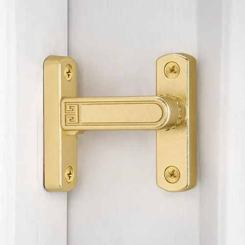 Miniatura 12 de INIRET Pestillos de Puerta de Granero, Cerradura de Portón Ajustable de 90/180 Grados, Pestillo de Cerradura de Puerta en Ángulo Recto de Aleación