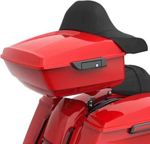 Miniatura 107 de Moto Onfire King Tour - Maletero con almohadilla de respaldo para Harley Touring 1997+ (Barracuda Silver)