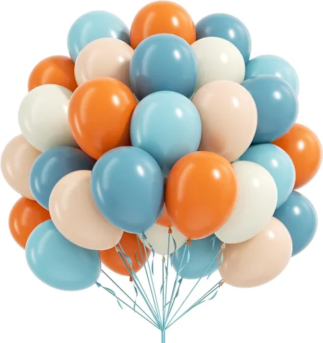 Miniatura 13 de Globos de color rosa claro y blanco, 60 unidades de 12 pulgadas, globos de confeti de color rosa perla claro y blancos para boda, despedida