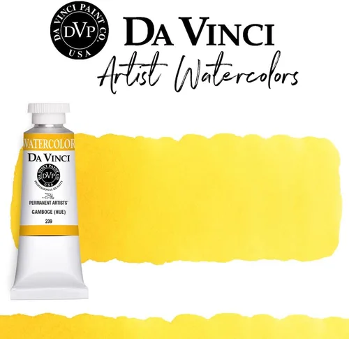 Miniatura 66 de DA VINCI PAINTS Pintura Acuarela Profesional para Artistas, Alizarin Crimson (Quinacridone), 37ml Índigo