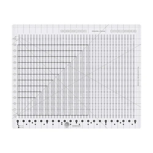 Creative Grids Stripology XL Regla de Acolchado Ranurada - CGRGE1XL – Fabricada en Estados Unidos, 17-3/4in x 22in, Regla Extra Grande de Acrílico