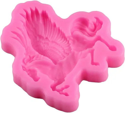 Miniatura 5 de 3D Pegasus Horse Animal Fly Wing para pastel de fondant hornear galletas bandeja de jabón 3D caramelos duros postres velas gota pegamento decoración