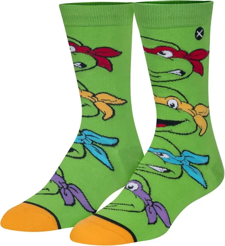 Miniatura 2 de Odd Sox, Nickelodeon TMNT Teenage Mutant Ninja Turtles, 90's Cartoon, Fun Socks