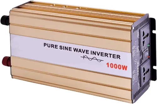 Inversor solar DC 12 V/24 V/48 V/60 V a CA 220 V 1000 W/2000 W Convertidor portátil de potencia máxima Inversor de onda sinusoidal pura (color :