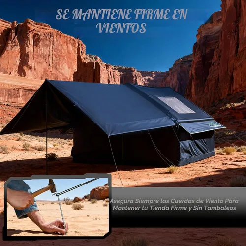 Miniatura 3 de Inflatable Tent with Skylight, Quick Setup Blow Up Tents with Pump, Hot Tent with Stove Jack, Waterproof Oxford Inflatable House for Camping, Air