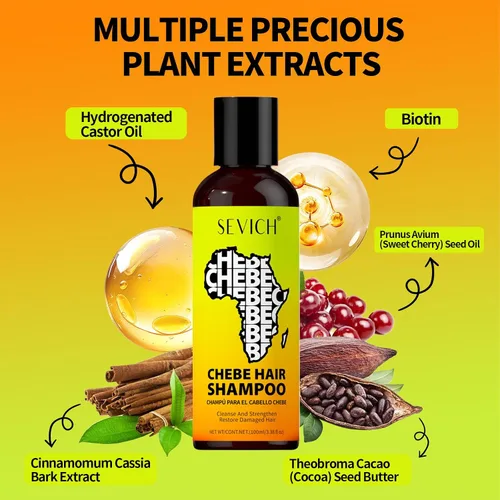 Miniatura 7 de SEVICH Naturals - Juego de champú y acondicionador Chebe - con polvo 100% africano Chebe Essence, tratamiento capilar de pérdida fina, humedad