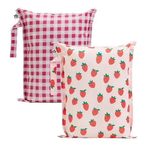 Miniatura 30 de Tiny Twinkle Bolsas Húmedas a Prueba de Desorden Paquete de 2 Bolsas Húmedas Reutilizables e Impermeables para Trajes de Baño Ropa de Bebé