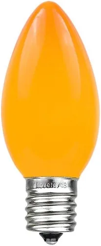Miniatura 8 de Novelty Lights Paquete de 25 bombillas de repuesto de cerámica C9 para exteriores, azul, base intermedia E17/C9, 7 W