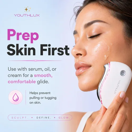 Miniatura 6 de ProSculpt - Masajeador facial Gua Sha calentado, herramienta eléctrica de guasha para esculpir la cara, relajación y cuidado de la piel, herramienta
