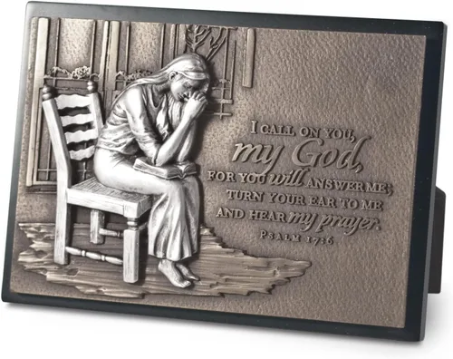 Miniatura 9 de Lighthouse Christian Products Figura de escultura de piedra de resina de 8.75 pulgadas en tono bronce